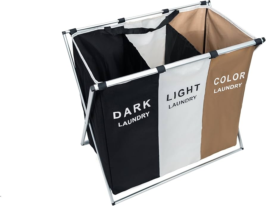 HAMPER/ CESTA DE ROPA SUCIA 3 DIVICIONES GRANDE DE 180