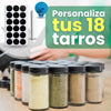 ORGANIZADOR GIRATORIO DE ESPECIAS CON 18 TARROS