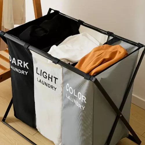 HAMPER/ CESTA DE ROPA SUCIA 3 DIVICIONES GRANDE DE 180